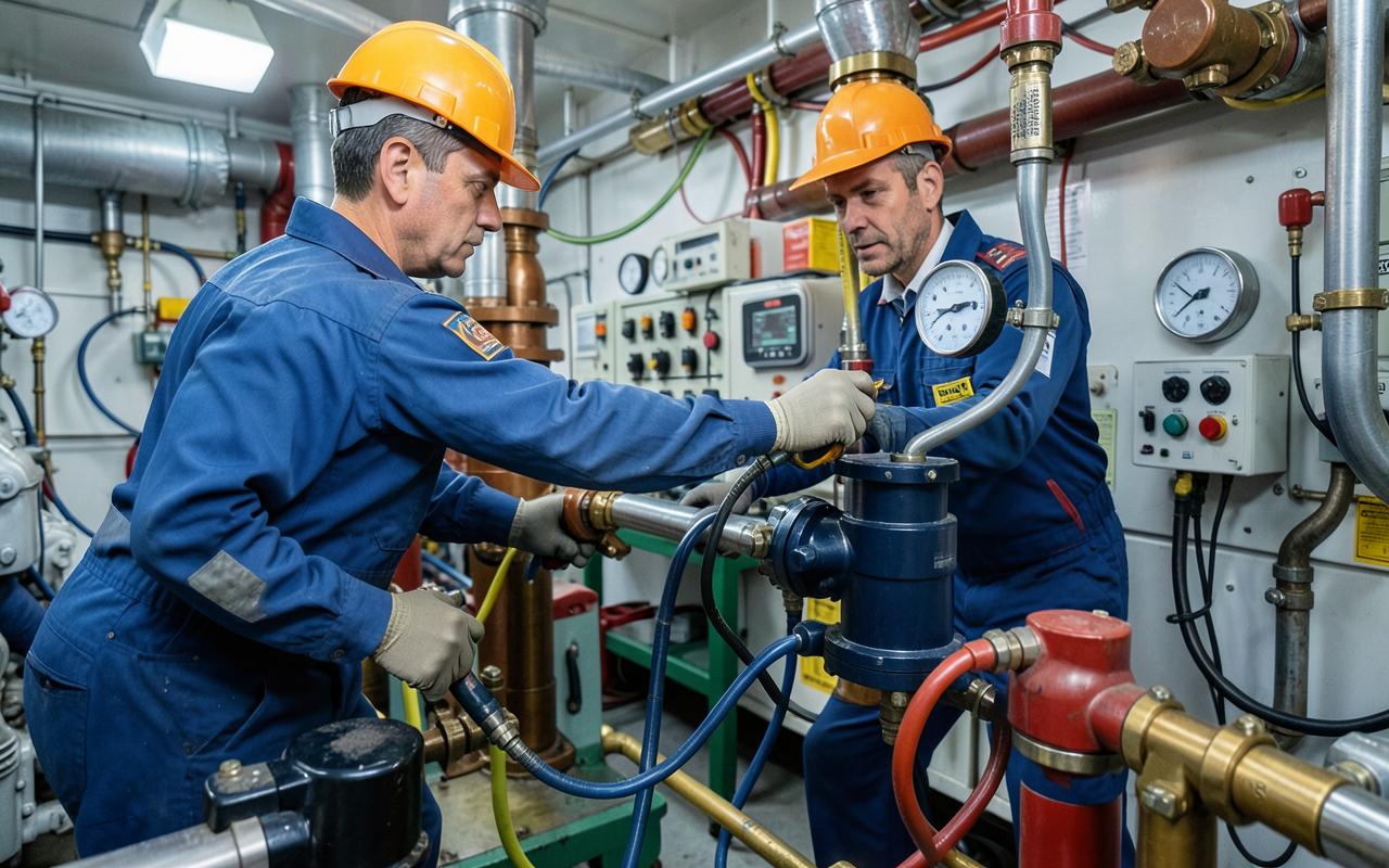 Hydraulic power pack service onboard